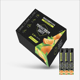ENDORPHIN NUTRITION Kerékpáros táplálékkiegészítő - BOX MAGNESIUM SHOTY ORANGE 25ml/14ks