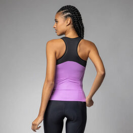 ALÉ Ujjatlan kerékpáros mez - COLOR BLOCK PRAGMA - rózsaszín/fekete