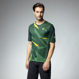 ALÉ Rövid ujjú kerékpáros mez - OFF ROAD OMEGA - zöld