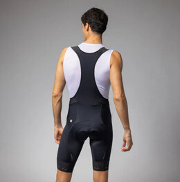 ALÉ Rövid kerékpáros nadrág kantárral - STRADA 2.0 PR-E - fekete