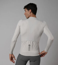 ALÉ Hosszú ujjú kerékpáros mez nyári - COLOR BLOCK PRAGMA - bézs