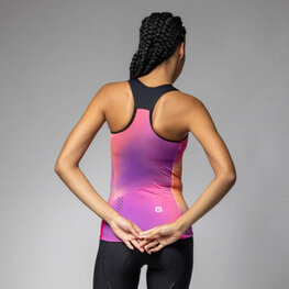 ALÉ Ujjatlan kerékpáros mez - AURORA PRAGMA - rózsaszín/lila