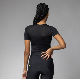 ALÉ Rövid ujjú kerékpáros póló - VELO ACTIVE INTIMO - fekete