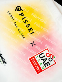 PISSEI Kerékpáros táska - UAE TEAM EMIRATES - GIRO + TOUR 24 - fehér/rózsaszín/sárga