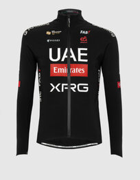 PISSEI Kerékpáros dzseki béléssel - UAE TEAM EMIRATES - XRG 2025 GIACCA PRIMAPELLE OFFICIAL - fekete
