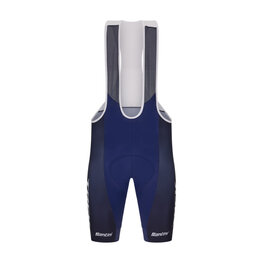 SANTINI Rövid kerékpáros nadrág kantárral - TREK FACTORY RACING 2025 - kék