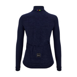 SANTINI Hosszú ujjú kerékpáros mez - UCI OFFICIAL W - kék