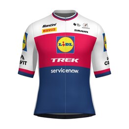 SANTINI Rövid ujjú kerékpáros mez - LIDL TREK - JERSEY