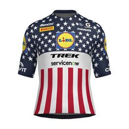 SANTINI Rövid ujjú kerékpáros mez - LIDL TREK - JERSEY