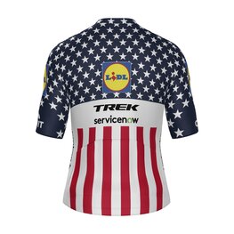 SANTINI Rövid ujjú kerékpáros mez - LIDL TREK - JERSEY