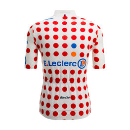 SANTINI Rövid ujjú kerékpáros mez - TOUR DE FRANCE - POLKA DOT JERSEY - színes