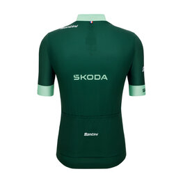 SANTINI Rövid ujjú kerékpáros mez - TOUR DE FRANCE - GREEN JERSEY - zöld