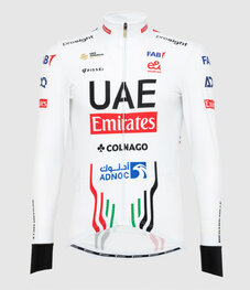 PISSEI Hosszú ujjú kerékpáros mez - UAE TEAM EMIRATES 2024 - fehér