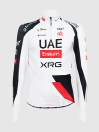 PISSEI Hosszú ujjú kerékpáros mez nyári - UAE TEAM EMIRATES - XRG 2026 REPLICA - fehér/piros/fekete