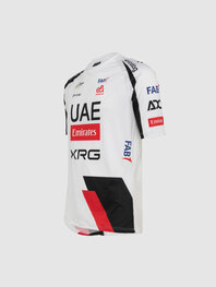 PISSEI Rövid ujjú kerékpáros póló - UAE TEAM EMIRATES - XRG 2026  - fehér/fekete/piros