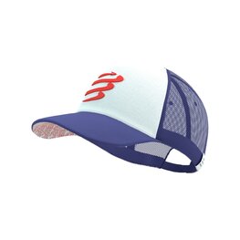COMPRESSPORT Kerékpáros sapka - TRUCKER CUP - kék/fehér