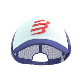COMPRESSPORT Kerékpáros sapka - TRUCKER CUP - kék/fehér