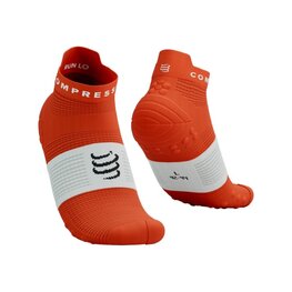 COMPRESSPORT Kerékpáros bokazokni - PRO RACING SOCKS V4.0 RUN - piros