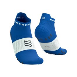 COMPRESSPORT Kerékpáros bokazokni - PRO RACING SOCKS V4.0 RUN - kék