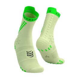 COMPRESSPORT Klasszikus kerékpáros zokni - PRO RACING SOCKS V4.0 TRAIL - zöld