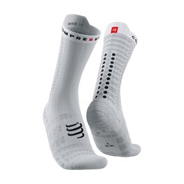 COMPRESSPORT Klasszikus kerékpáros zokni - PRO RACING SOCKS V4.0 ULTRALIGHT BIKE - szürke