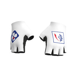 ALÉ Kerékpáros kesztyű rövid ujjal - GROUPAMA FDJ 2018 - fehér