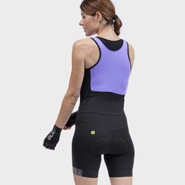 ALÉ Kerékpáros overál - CLASSICO RL 2.0 LADY - fekete/lila