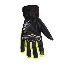 ALÉ Kerékpáros kesztyű hosszú ujjal - WINTER - sárga/fekete