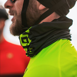 ALÉ Kerékpáros nyakmelegítő - IDENTITY - fekete/sárga