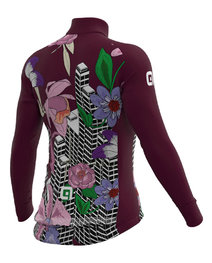 ALÉ Hosszú ujjú kerékpáros mez - PR-R CITY LADY WNT - bordó