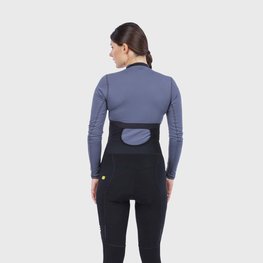 ALÉ Hosszú kerékpáros nadrág kantárral - FUTURE WARM LADY - fekete