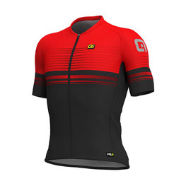 ALÉ Rövid ujjú kerékpáros mez - SLIDE - piros/fekete