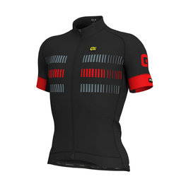 ALÉ Rövid ujjú kerékpáros mez - STRADA - piros/fekete