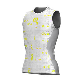 ALÉ Kerékpáros fehérnemű póló - VELA ACTIVE - sárga/szürke