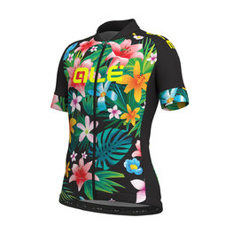 ALÉ Rövid ujjú kerékpáros mez - SARTANA KIDS - fekete/színes