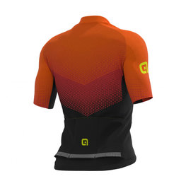 ALÉ Rövid ujjú kerékpáros mez - DELTA - piros/fekete/narancssárga