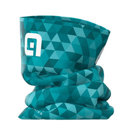 ALÉ Kerékpáros nyakmelegítő - TRIANGLES - zöld/türkiz