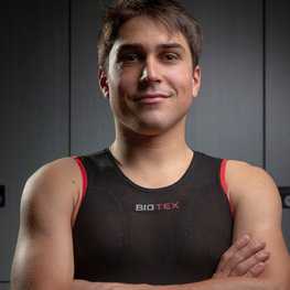 BIOTEX Kerékpáros fehérnemű póló - SUN  - fekete