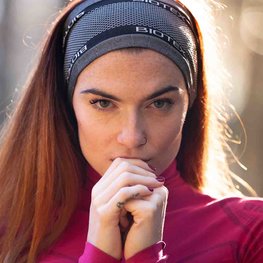 BIOTEX Kerékpáros fejpánt - MEAD - fekete