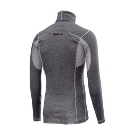 CASTELLI Hosszú ujjú kerékpáros póló - FLANDERS WARM NECK - szürke