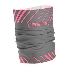 CASTELLI Kerékpáros nyakmelegítő - ARRIVO 3 THERMO - szürke/rózsaszín
