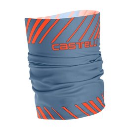 CASTELLI Kerékpáros nyakmelegítő - ARRIVO 3 THERMO - narancssárga/kék