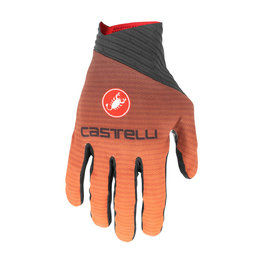 CASTELLI Kerékpáros kesztyű hosszú ujjal - CW 6.1 CROSS - narancssárga