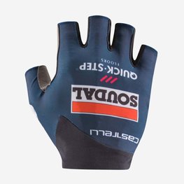CASTELLI Kerékpáros kesztyű rövid ujjal - SOUDAL QUICK-STEP 24 - kék