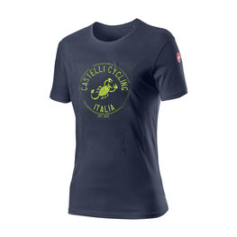 CASTELLI Rövid ujjú kerékpáros póló - ARMANDO - kék