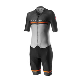 CASTELLI Kerékpáros overall - SANREMO 4 SPEED - fekete/szürke