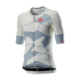CASTELLI Rövid ujjú kerékpáros mez - CLIMBER'S 3.0 - világoskék/bézs