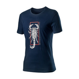 CASTELLI Rövid ujjú kerékpáros póló - LOGO - kék