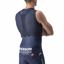 CASTELLI Ujjatlan kerékpáros póló - SOUDAL QUICK-STEP - kék