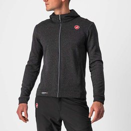 CASTELLI póló - MILANO FZ FLEECE - fekete